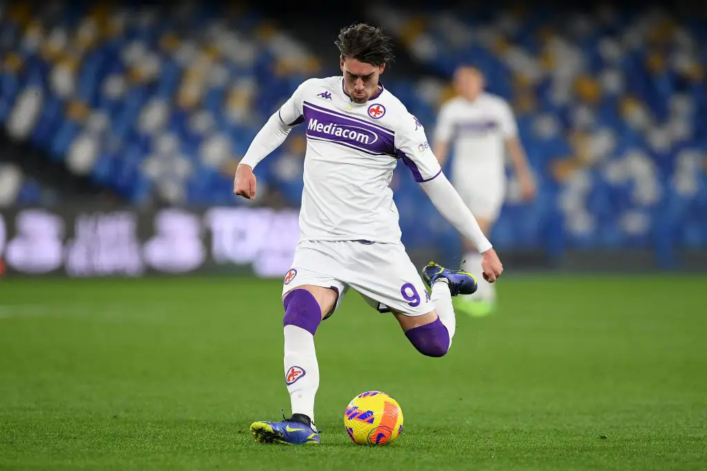 Tottenham Hotspur failed in a last-ditch attempt to lure Dusan Vlahovic from Fiorentina. (Photo by Francesco Pecoraro/Getty Images)