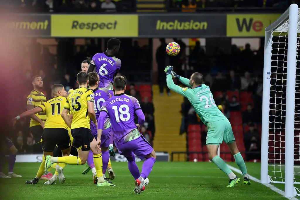 Davinson Sanchez scored his second goal of the season in the 0-1 victory against Watford.