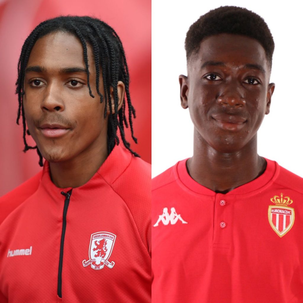 Tottenham Hotspur target Mamadou Coulibaly and Djed Spence heading into the summer transfer window. (image via The Spurs Web on Twitter)