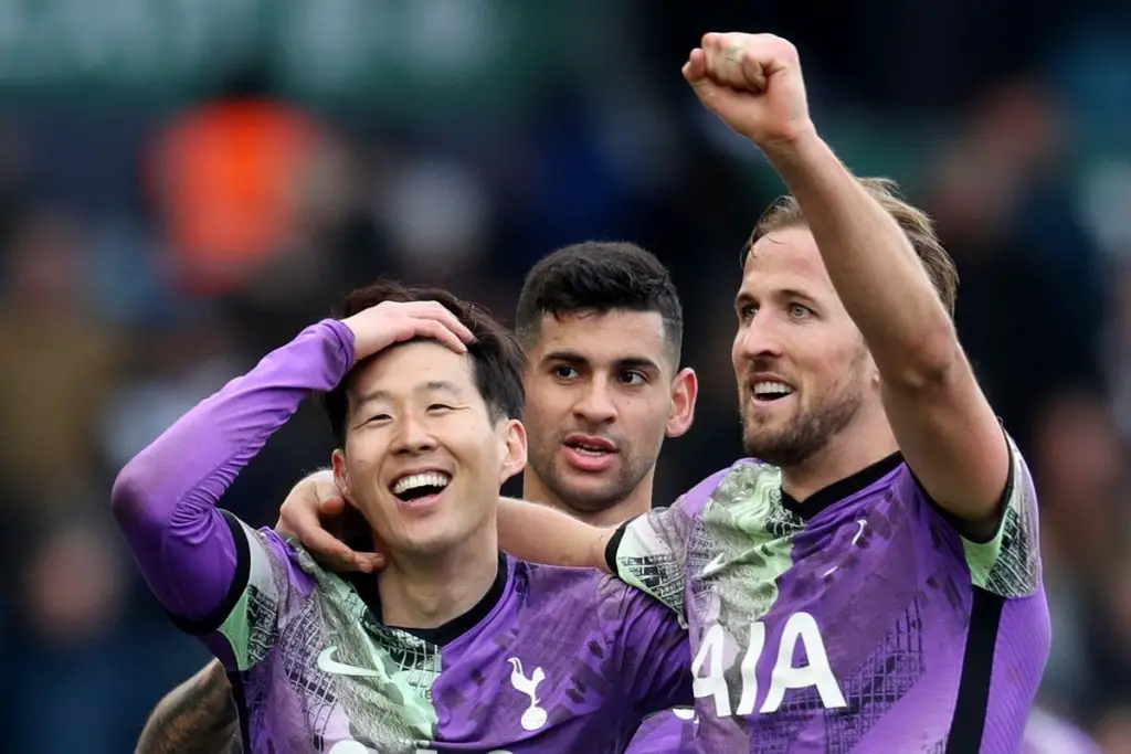 Tottenham Hotspur forward Heung-min Son showered praise on Harry Kane.