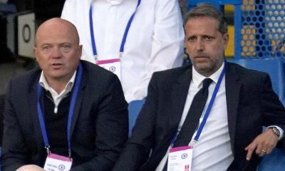 Steve Hitchen in the stands with Fabio Paratici.