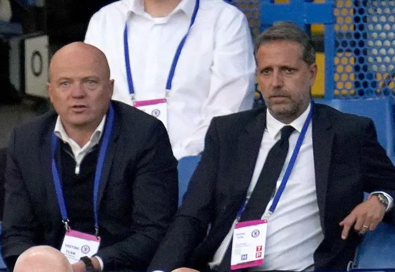 Steve Hitchen in the stands with Fabio Paratici.