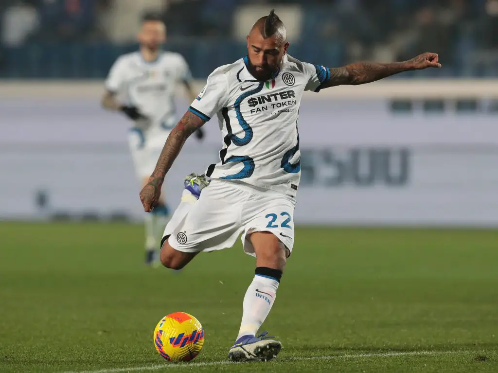 Tottenham Hotspur battle Marseille and Galatasaray for Inter Milan midfielder Arturo Vidal.  (Photo by Emilio Andreoli/Getty Images)