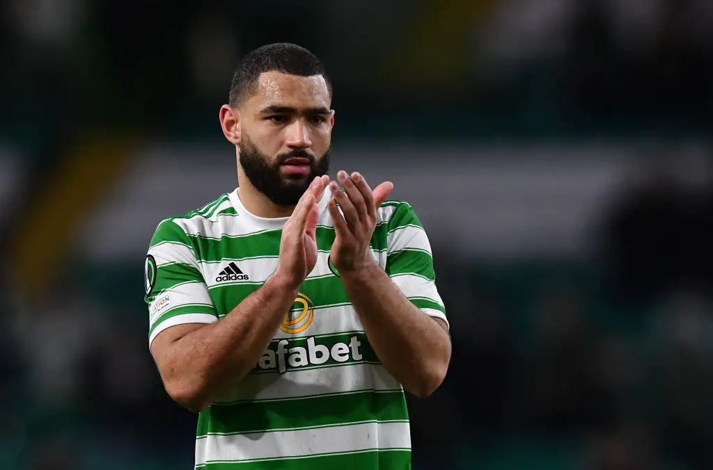 Cameron Carter-Vickers, on loan from Tottenham Hotspur, talks about the pressure of playing for Celtic.  (Photo by Mark Runnacles/Getty Images)