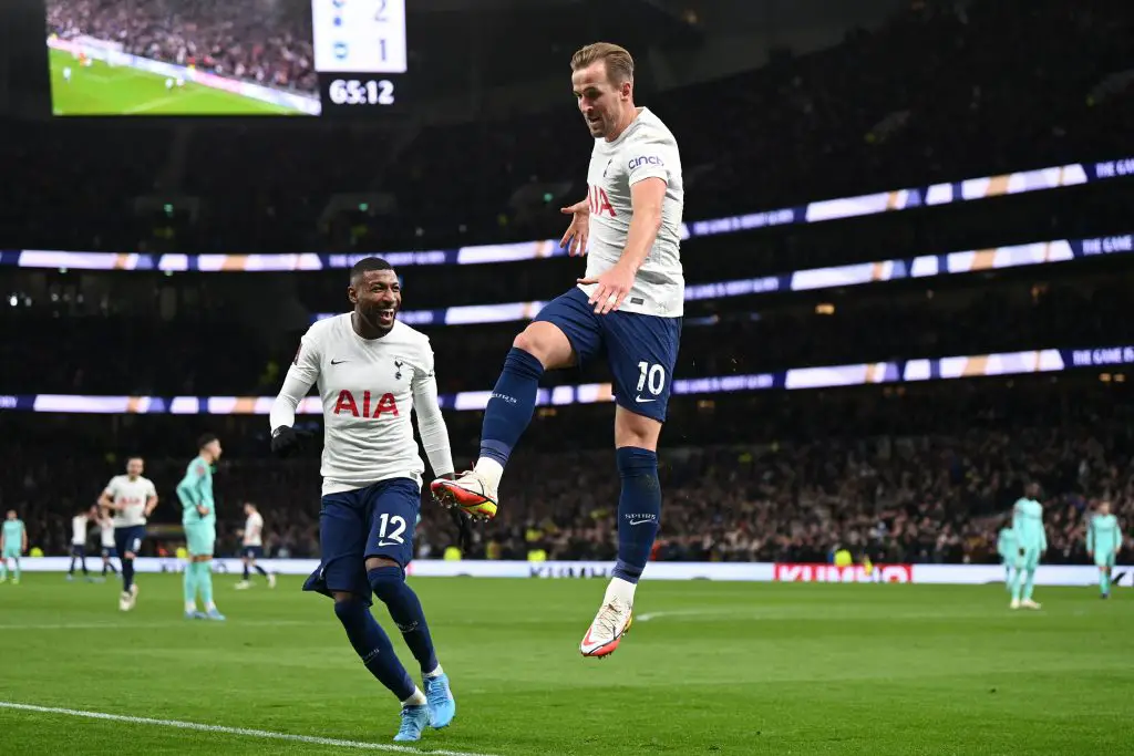 Tottenham Hotspur striker Harry Kane helped his team reach the fifth round of the FA Cup where they face Middlesbrough next. (Photo by DANIEL LEAL/AFP via Getty Images)