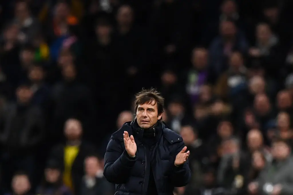 Tottenham Hotspur boss Antonio Conte is now the favourite for the PSG manager role. (Photo by DANIEL LEAL/AFP via Getty Images)