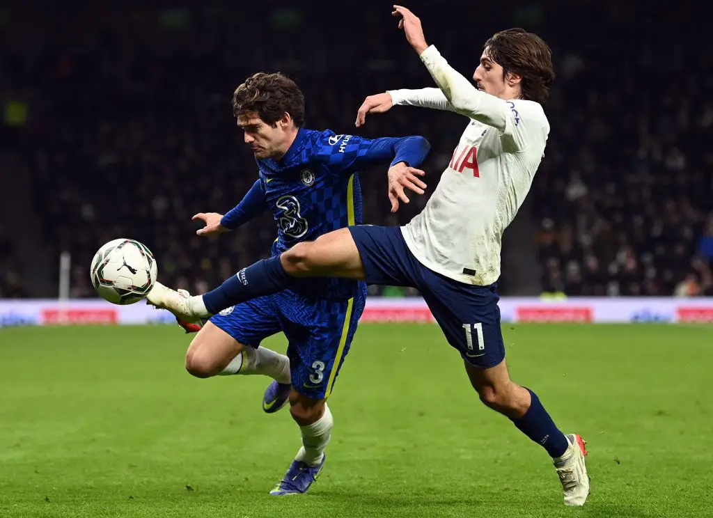 Fabrizio Romano: Tottenham star Bryan Gil on Marseille transfer shortlist. (Photo by GLYN KIRK/IKIMAGES/AFP via Getty Images)