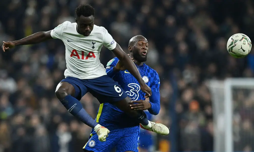 Tottenham Hotspur's Colombian defender Davinson Sanchez was criticised heavily by Jermaine Jenas. (Photo by BEN STANSALL/AFP via Getty Images)