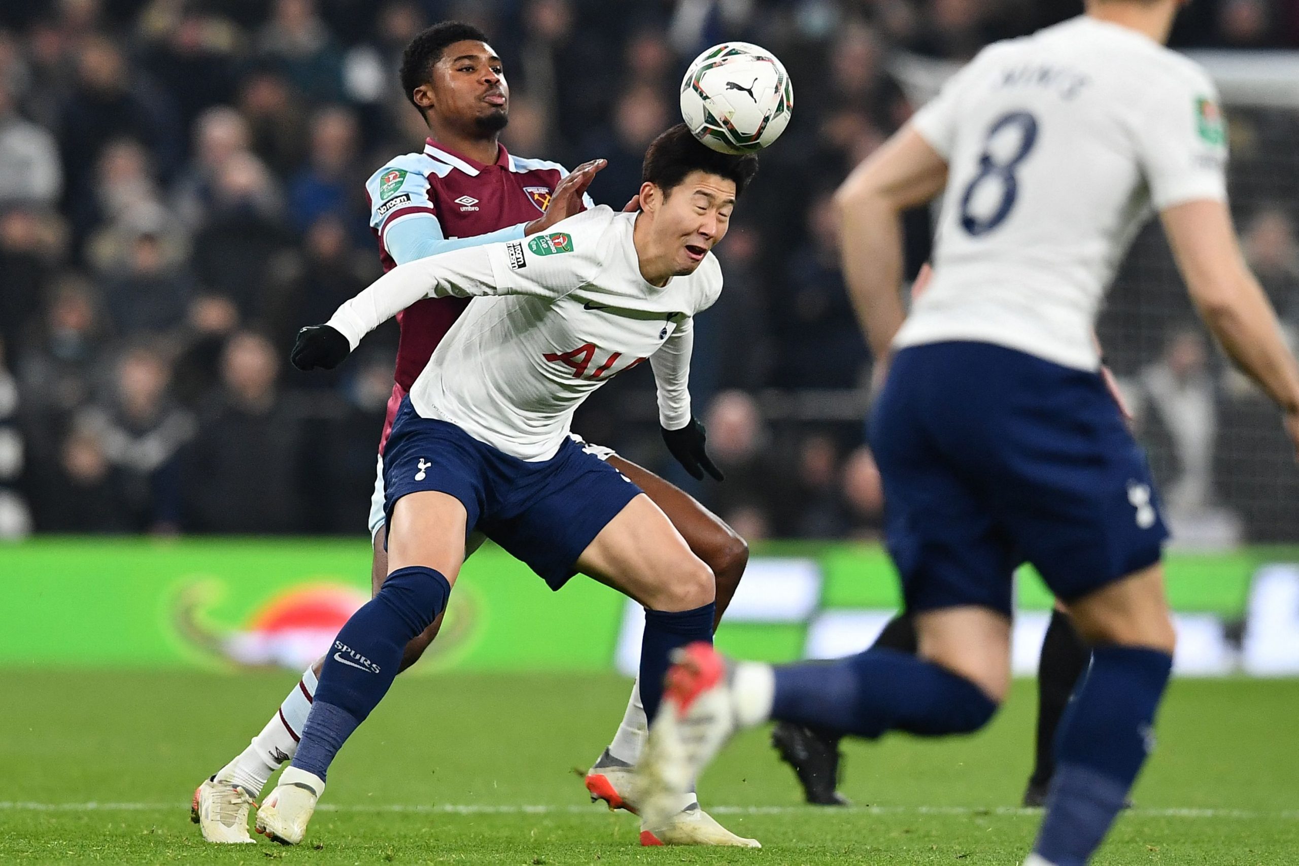 Tottenham and West Ham United are fierce London rivals. (Photo by BEN STANSALL/AFP via Getty Images)