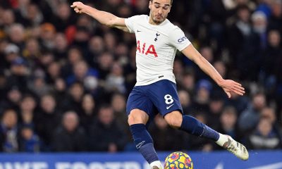 Harry Winks in action for Tottenham Hotspur. (Photo by JUSTIN TALLIS/AFP via Getty Images)