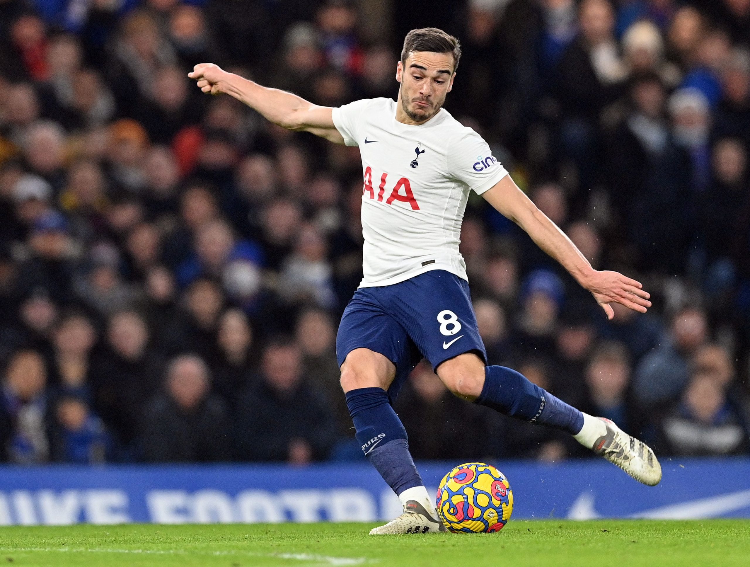 Harry Winks is expected to leave Tottenham this summer. (Photo by JUSTIN TALLIS/AFP via Getty Images)