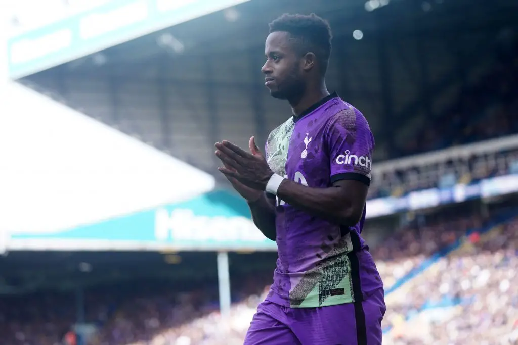 Tottenham star, Ryan Sessegnon, in action against Leeds United. 