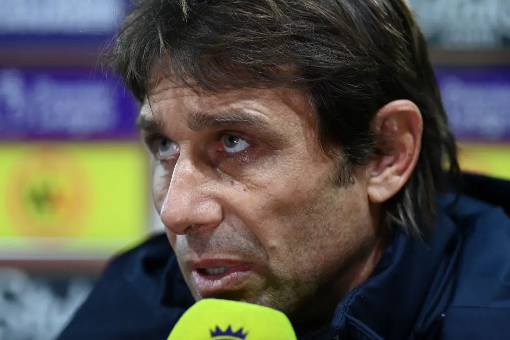 Tottenham Hotspur manager Antonio Conte said his team had a big gap to bridge to reach Man City.