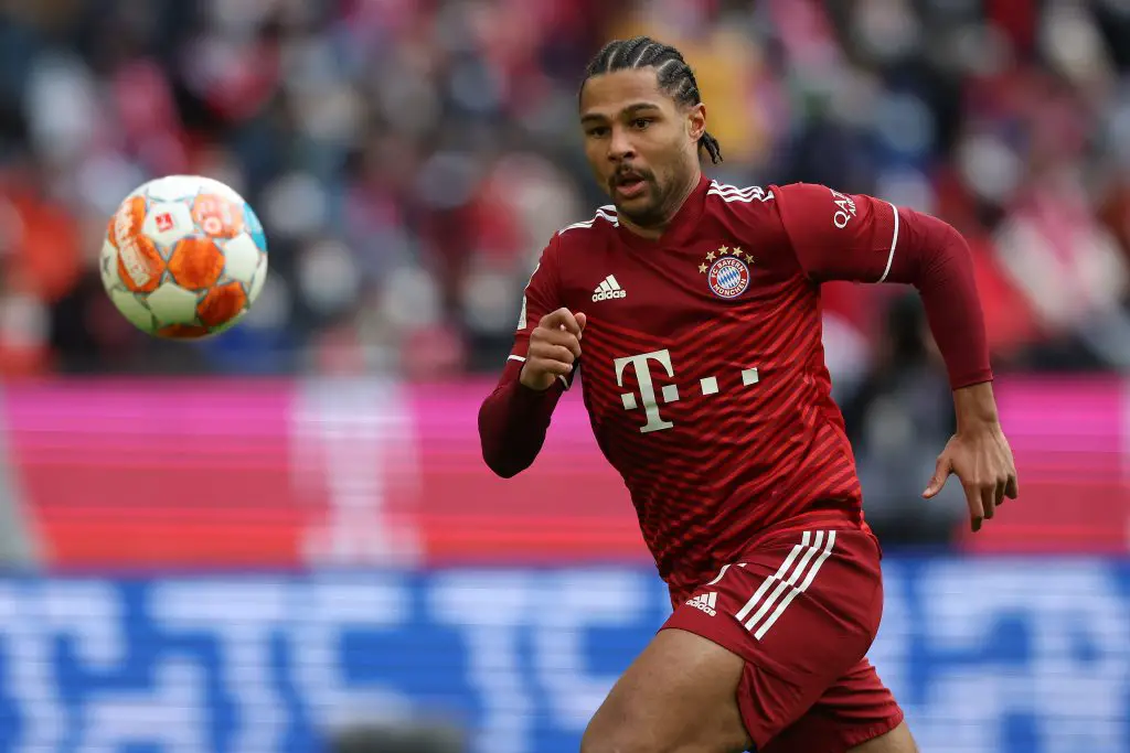 Tottenham Hotspur target Serge Gnabry as complications arise over new Bayern Munich contract. (Photo by Alexander Hassenstein/Getty Images)