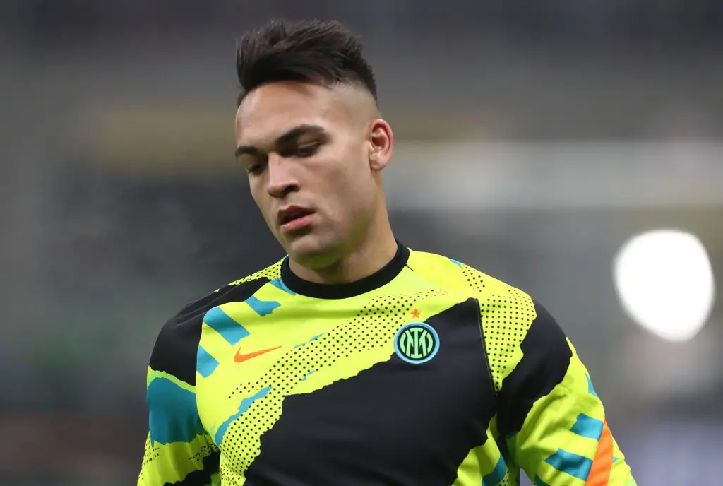 Tottenham target Lautaro Martinez has his mind set on Inter stay says agent. (Photo by Marco Luzzani/Getty Images)