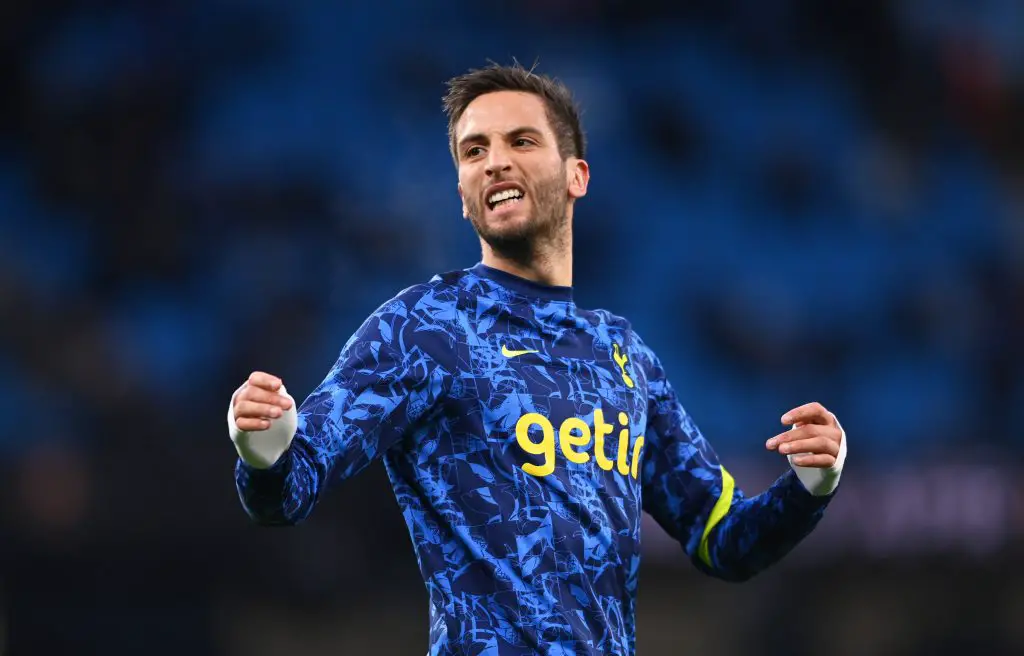 Rodrigo Bentancur of Tottenham Hotspur went off injured in the loss against Burnley. (Photo by Stu Forster/Getty Images)