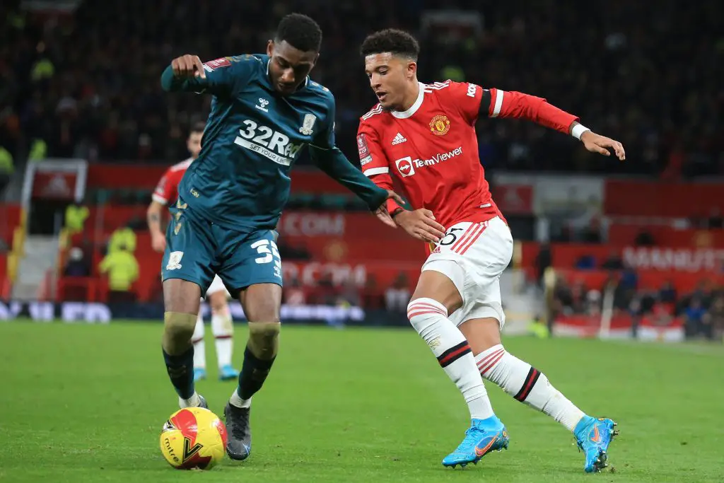 Manchester United enter the race for Middlesbrough star Isaiah Jones amidst Tottenham Hotspur interest. (Photo by LINDSEY PARNABY/AFP via Getty Images)