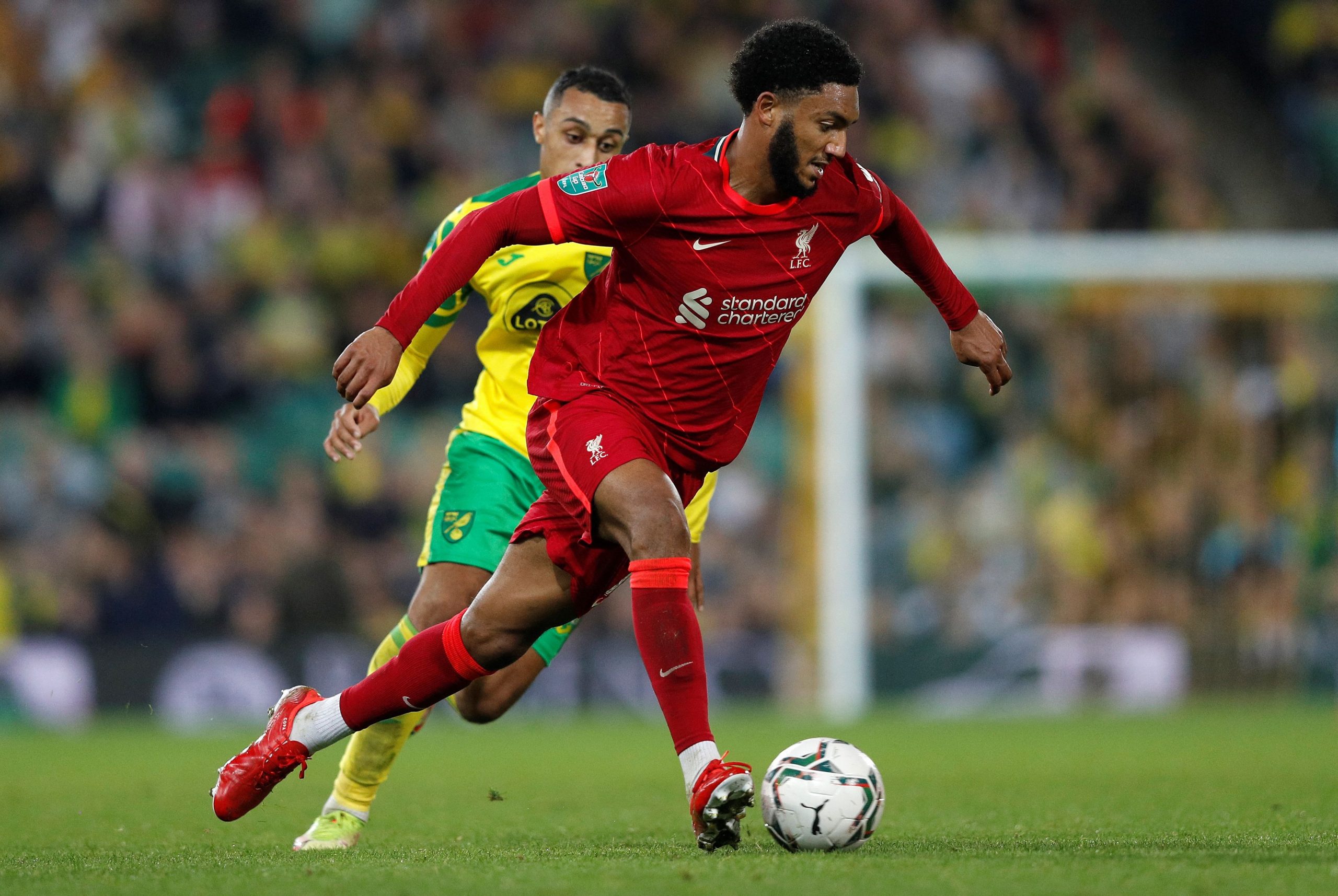 Joe Gomez is also linked to Leicester, Aston Villa and Fulham. (Photo by ADRIAN DENNIS/AFP via Getty Images)