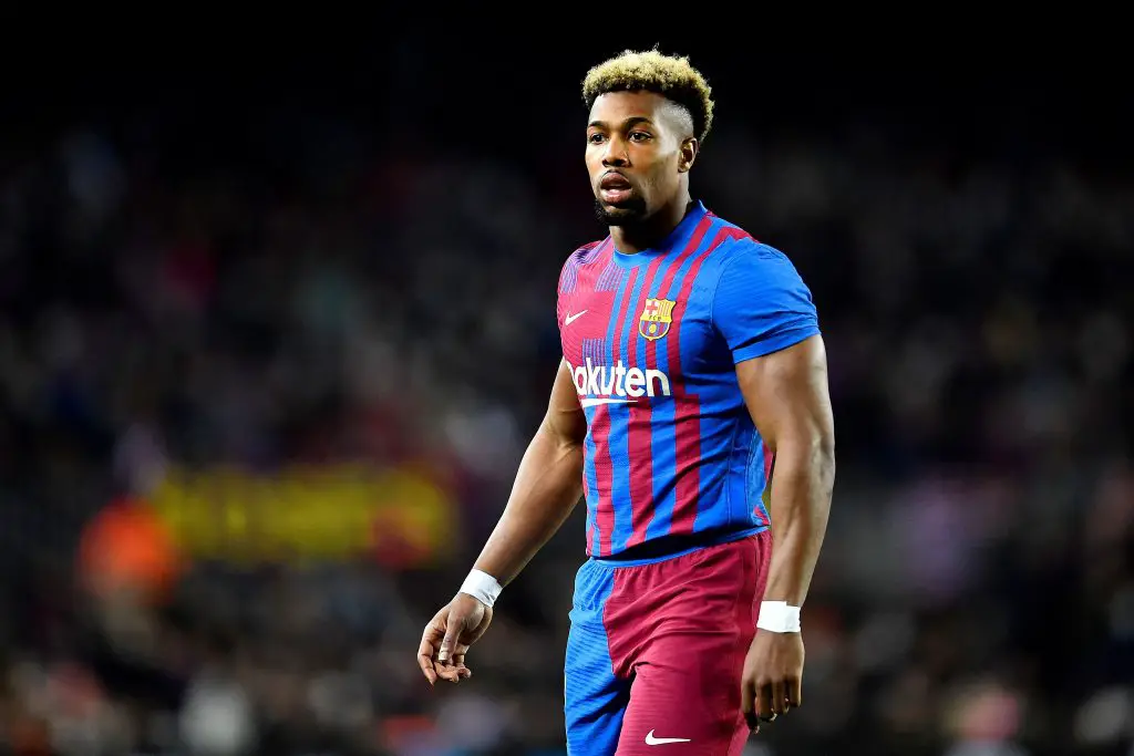 Tottenham Hotspur handed Adama Traore boost as Wolves are unlikely to buy Francisco Trincao. (Photo by PAU BARRENA/AFP via Getty Images)