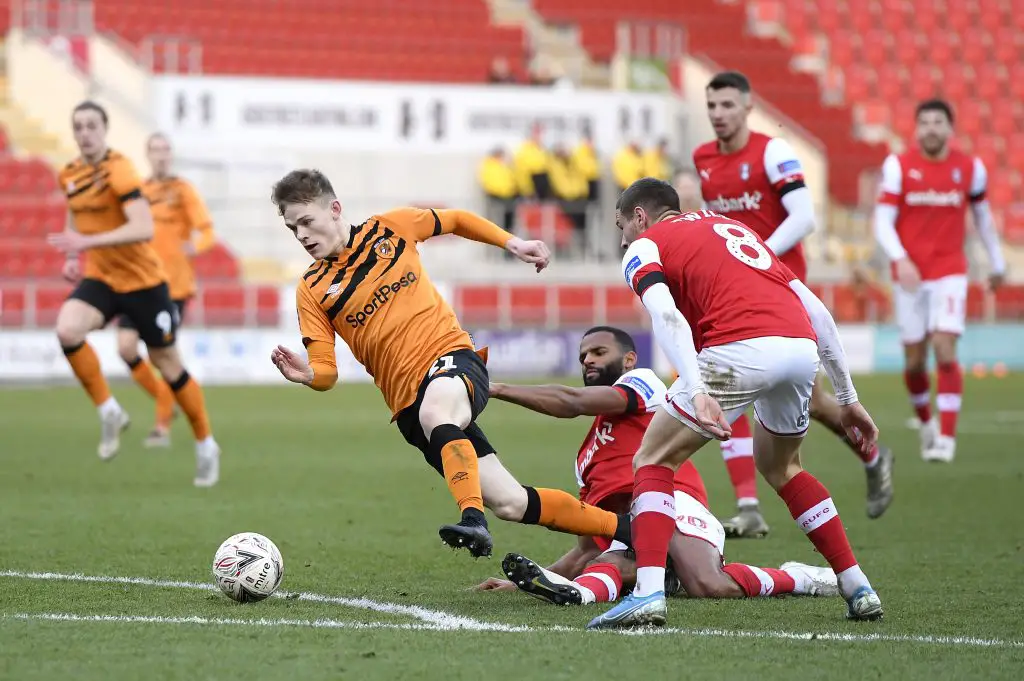 Keane Lewis-Potter has been called up to the England U21s camp. (Photo by George Wood/Getty Images)