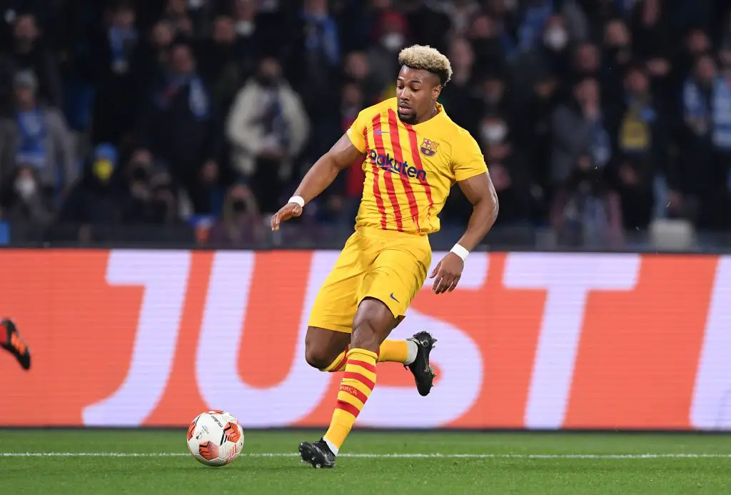 Adama Traore is out on loan at Barcelona. (Photo by Francesco Pecoraro/Getty Images)