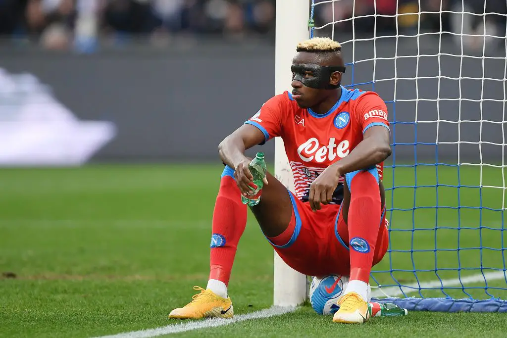 Agent shuts down talks of a rift between Victor Osimhen and Napoli amidst Tottenham Hotspur links.  (Photo by Francesco Pecoraro/Getty Images)