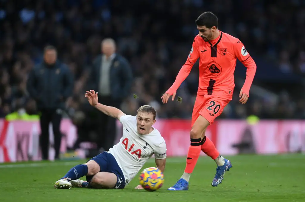 Oliver Skipp has completed signing a contract extension with Tottenham. (Photo by Mike Hewitt/Getty Images)