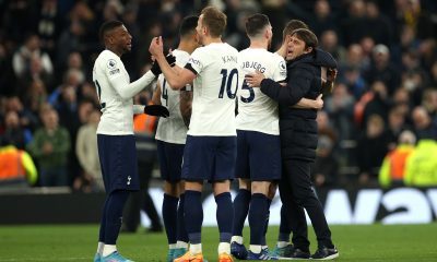 Antonio Conte has hailed Tottenham players for their improvements. (Photo by Eddie Keogh/Getty Images)