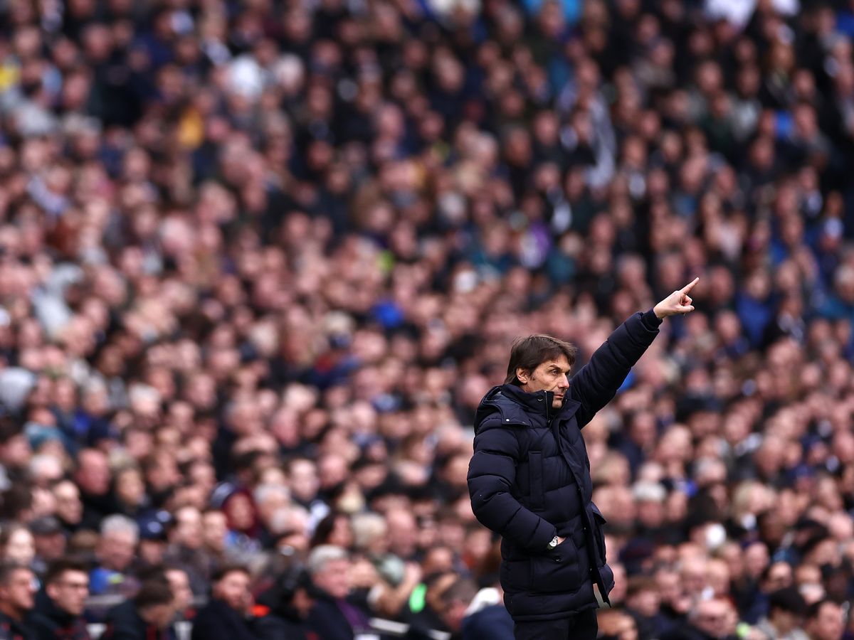 Antonio Conte as the manager of Spurs against Newcastle.
