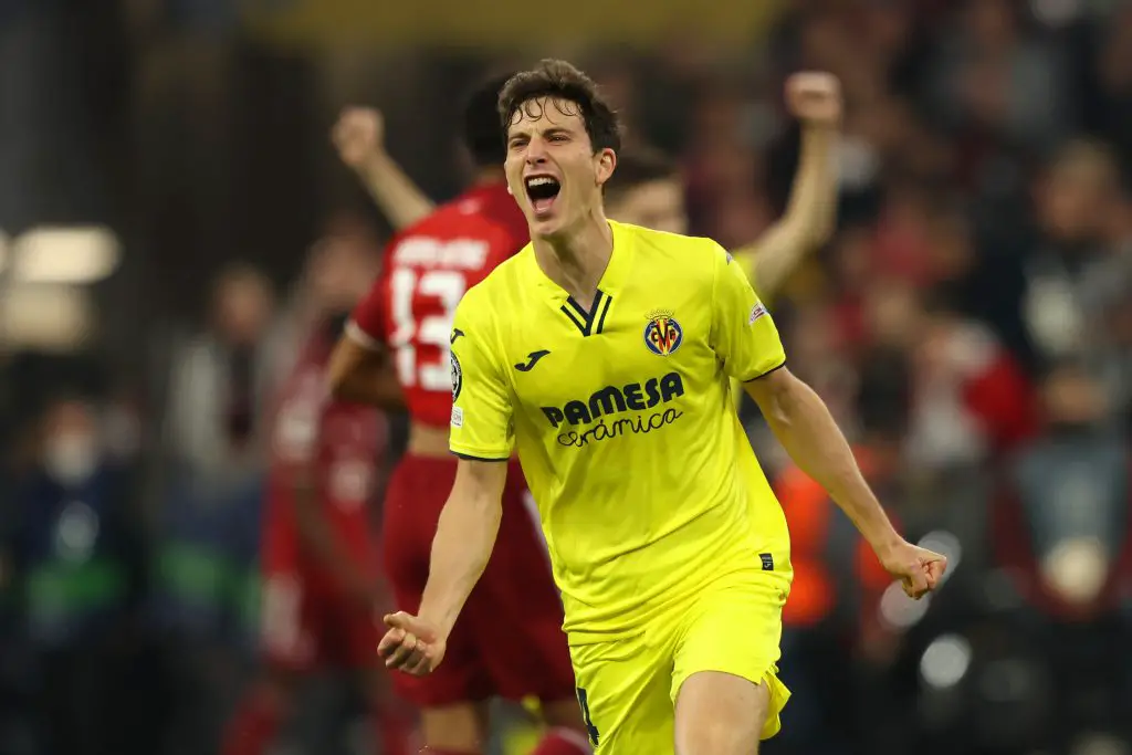 Tottenham Hotspur sent scouts to watch Villarreal star Pau Torres against Liverpool. (Photo by Alexander Hassenstein/Getty Images)