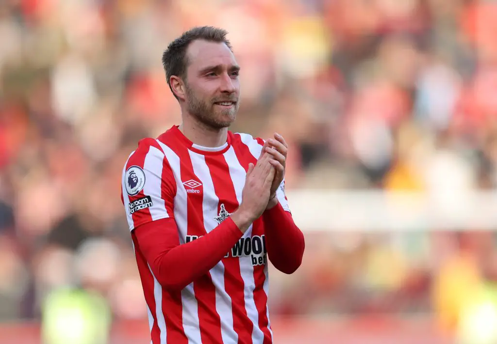 Tottenham Hotspur transfer target Christian Eriksen seriously considers Brentford stay.  (Photo by Catherine Ivill/Getty Images)
