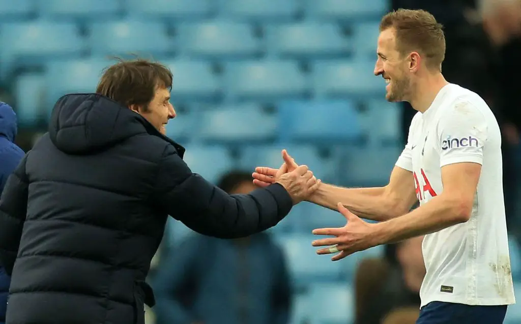 Antonio Conte has helped Harry Kane regain his form. (Photo by LINDSEY PARNABY/AFP via Getty Images)