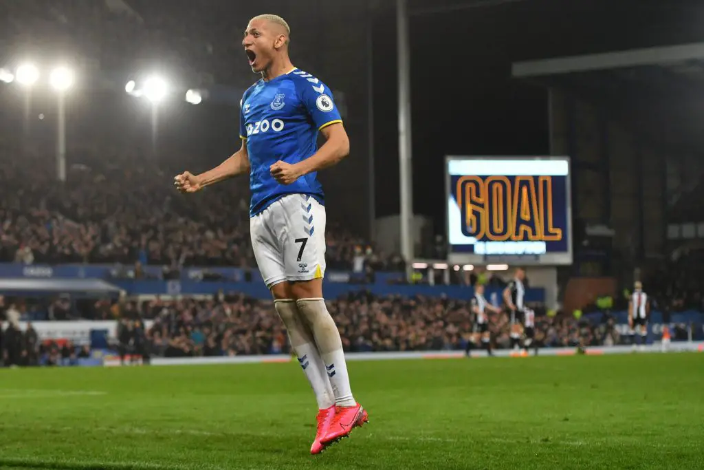Richarlison was  a  key figure  to help Everton survive relegation last season. (Photo by ANTHONY DEVLIN/AFP via Getty Images)