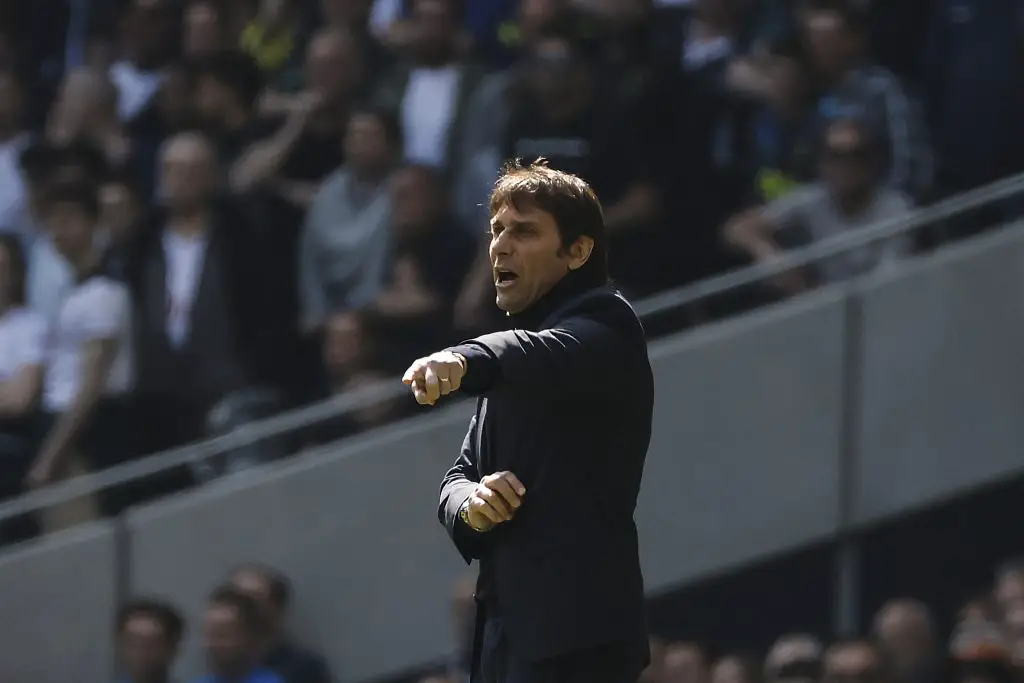Antonio Conte felt the Brighton defeat will help his team learn how to cope with pressure. (Photo by TOLGA AKMEN/AFP via Getty Images)