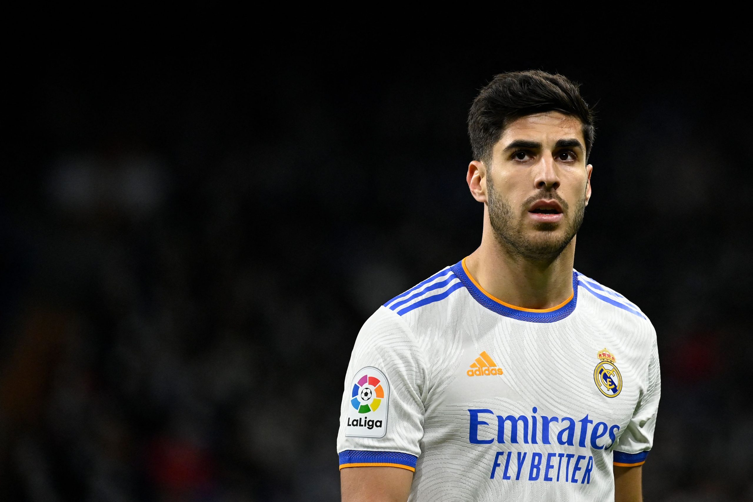 Marco Asensio has a contract with Real Madrid until 2023. (Photo by OSCAR DEL POZO/AFP via Getty Images)