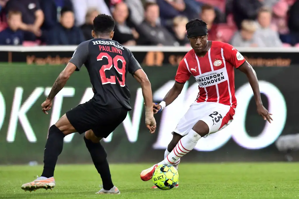 Noni Madueke is also a transfer target for Leeds. (Photo by BO AMSTRUP/Ritzau Scanpix/AFP via Getty Images)