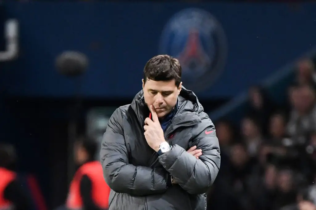 Real Madrid ruled out of the race for PSG boss Mauricio Pochettino amidst Tottenham Hotspur links. (Photo by ALAIN JOCARD/AFP via Getty Images)