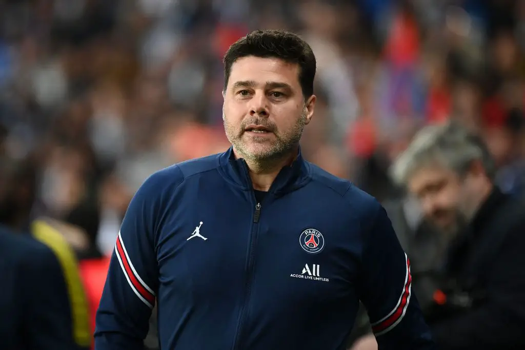 Real Madrid ruled out of the race for PSG boss Mauricio Pochettino amidst Tottenham Hotspur links. (Photo by FRANCK FIFE/AFP via Getty Images)