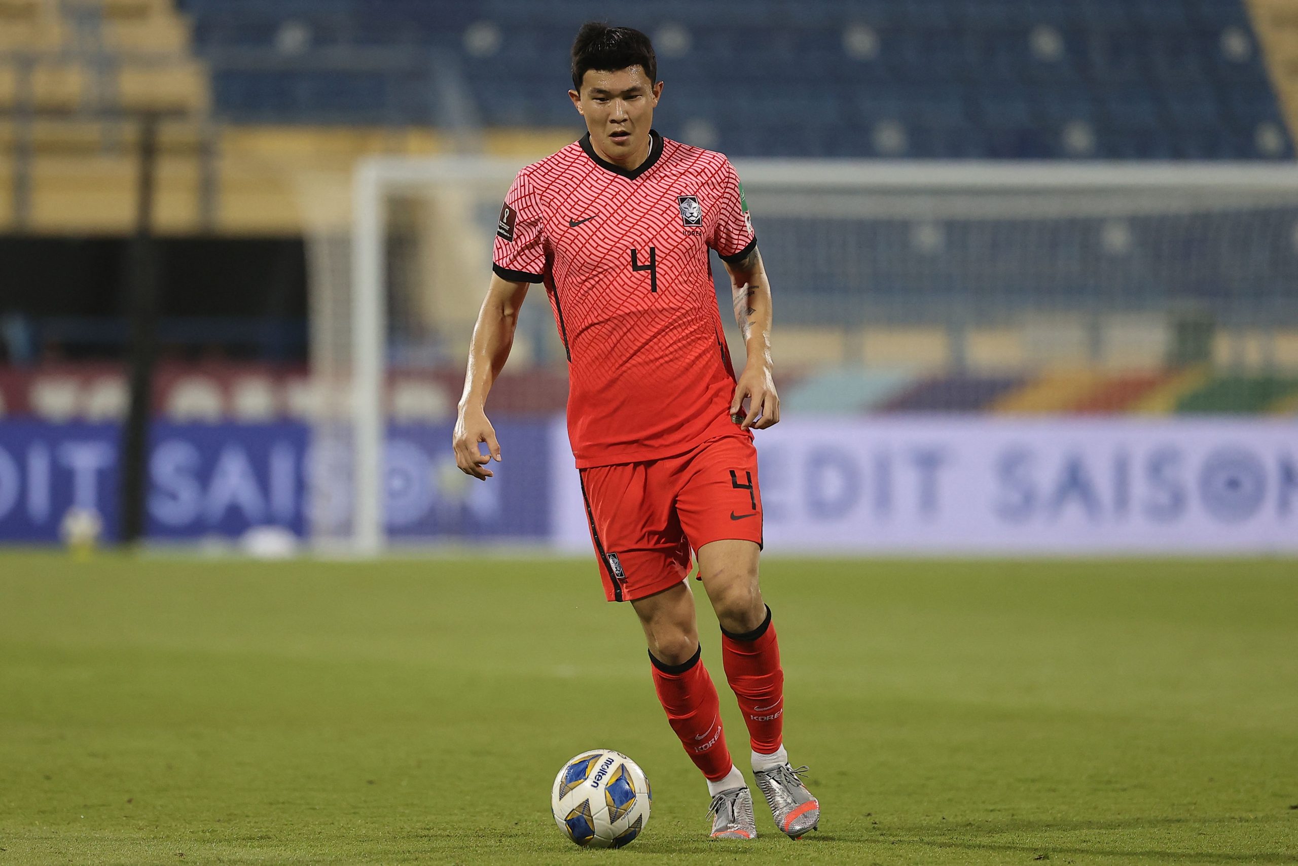 Kim Min-jae was scouted by Tottenham recently. (Photo by KARIM JAAFAR/AFP via Getty Images)