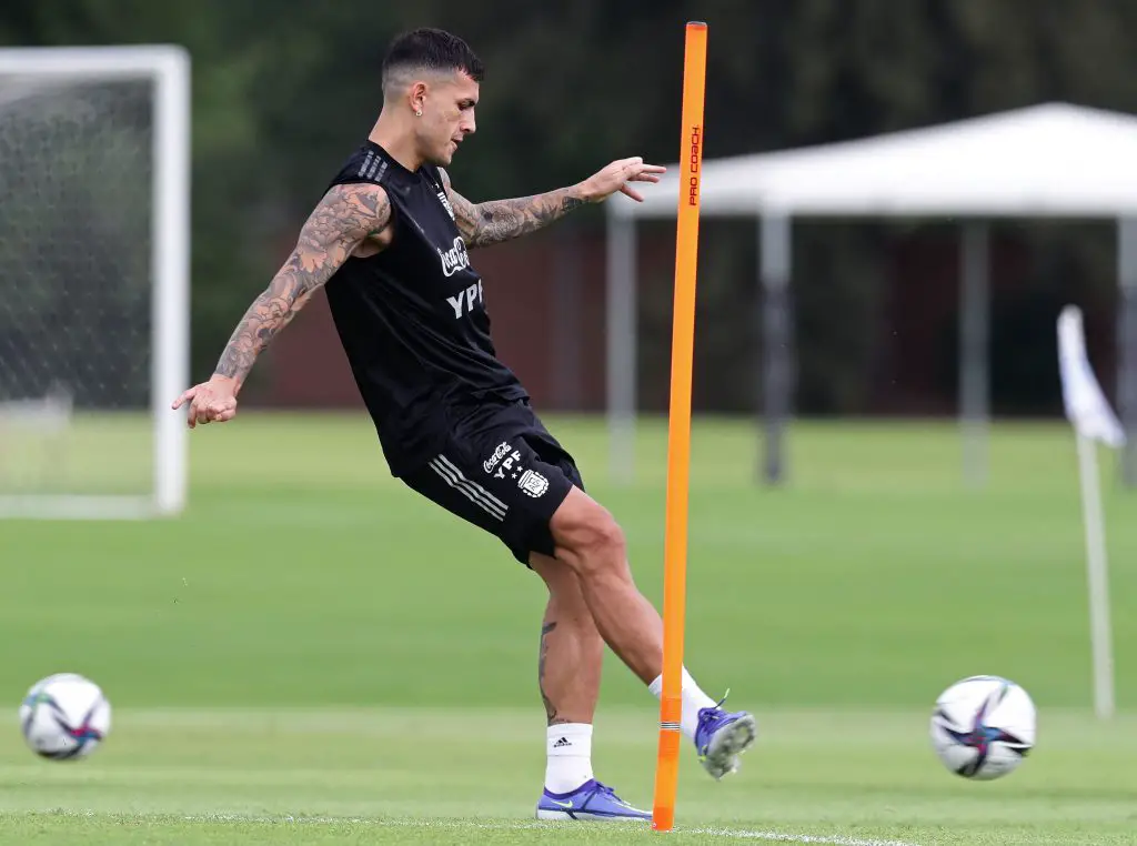 Argentina's midfielder Leandro Paredes has falled down the pecking order at PSG this season. (Photo by ALEJANDRO PAGNI / AFP) (Photo by ALEJANDRO PAGNI/AFP via Getty Images)
