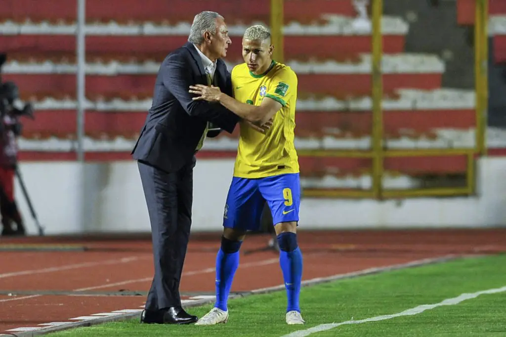 Everton star Richarlison rejects Arsenal transfer amidst Tottenham Hotspur interest. (Photo by JORGE BERNAL/AFP via Getty Images)