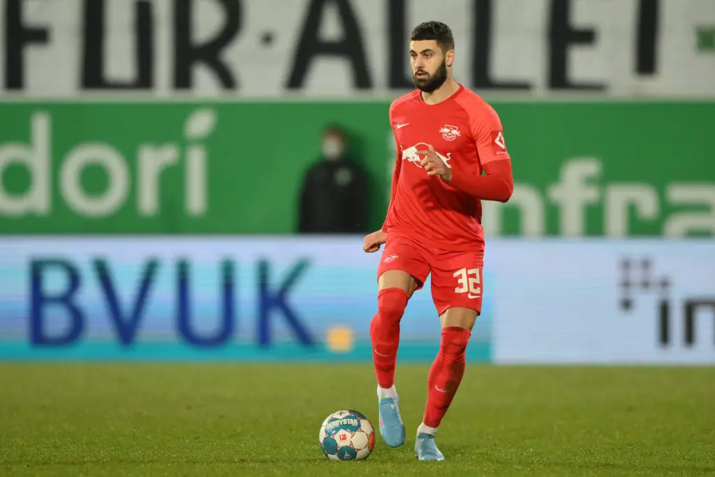 Josko Gvardiol has hinted that he would like to play for Chelsea amid interest from Tottenham Hotspur. (Photo by Sebastian Widmann/Getty Images)