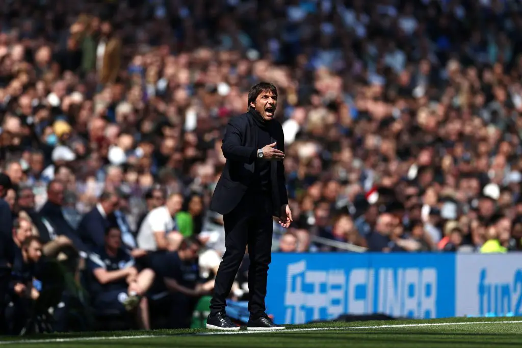 Tottenham Hotspur manager Antonio Conte calls for officials to protect players from dangerous tackles.  (Photo by Ryan Pierse/Getty Images)