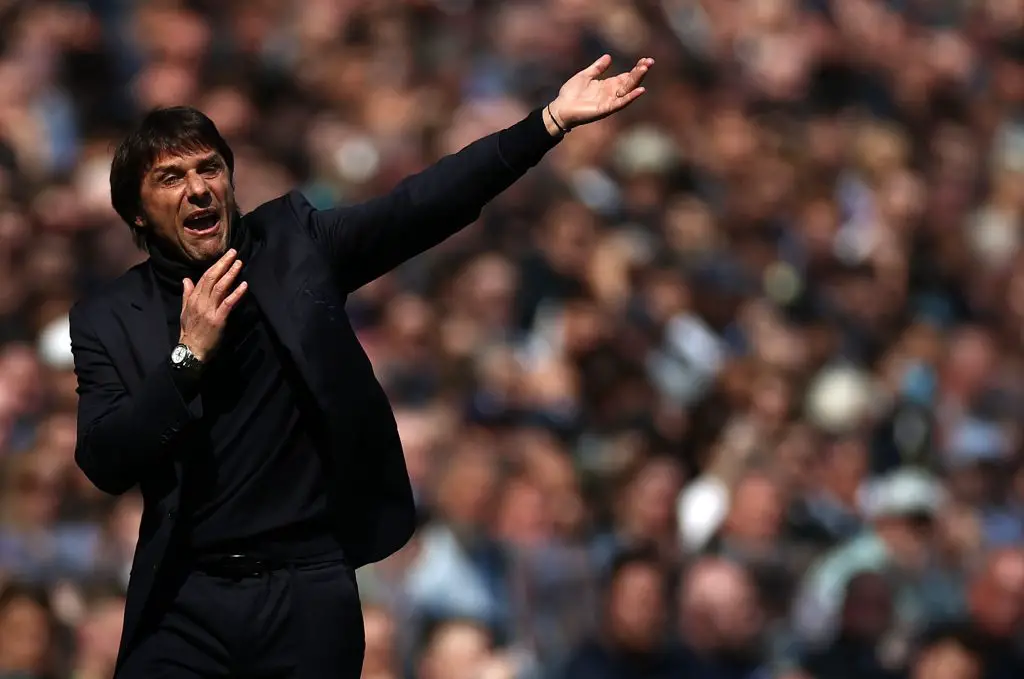 Tottenham Hotspur boss Antonio Conte criticised for questionable tactics in 1-0 Brighton loss.  (Photo by Ryan Pierse/Getty Images)