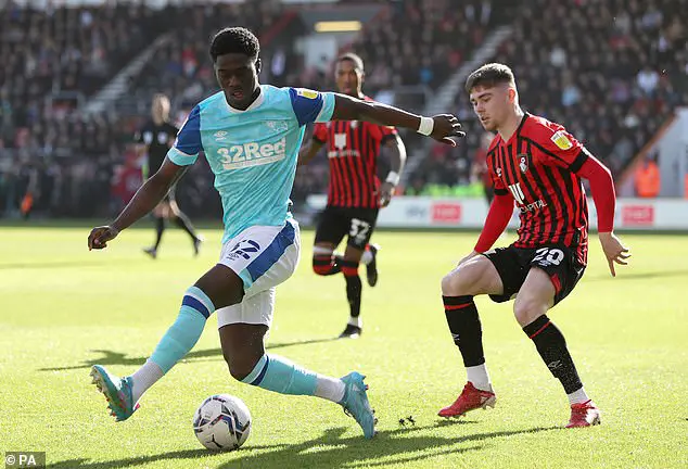 Manchester United join Tottenham Hotspur in the race to sign Derby County starlet Malcolm Ebiowei.