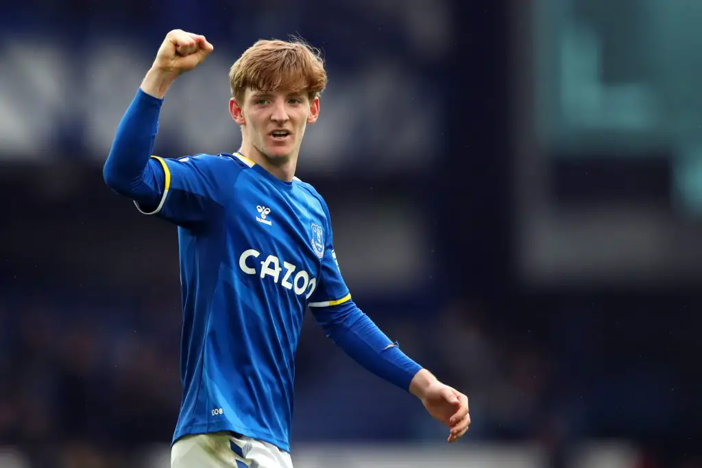 Tottenham Hotspur target, Anthony Gordon, has started all three league games for Everton this season. (Photo by Jan Kruger/Getty Images)