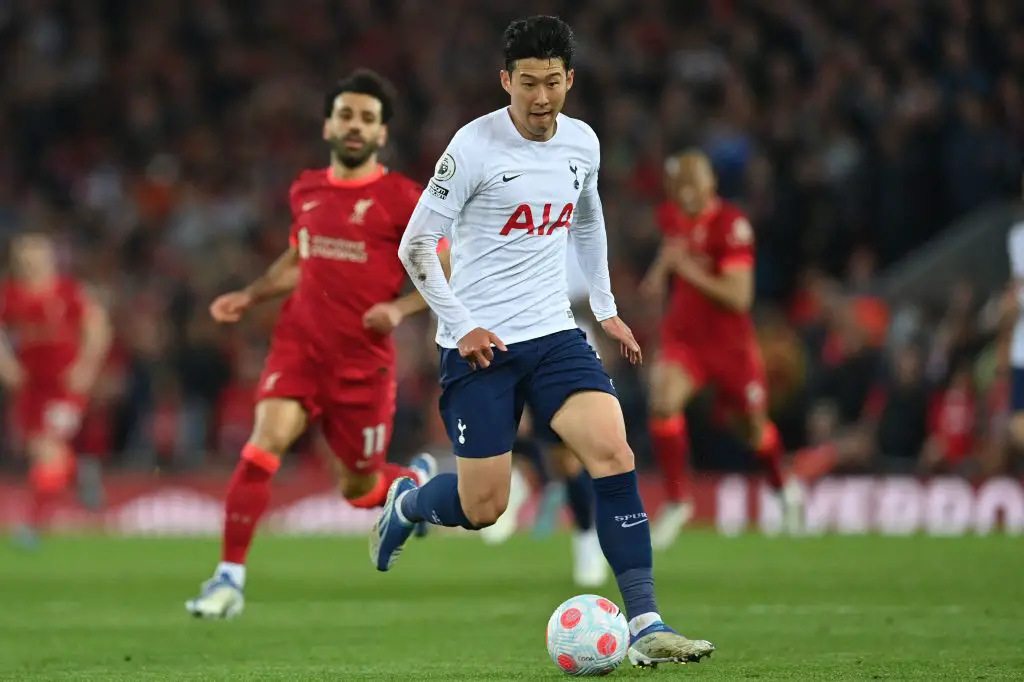 Tottenham Hotspur star Son Heung-min hits out at the Premier League schedule.  (Photo by PAUL ELLIS/AFP via Getty Images)