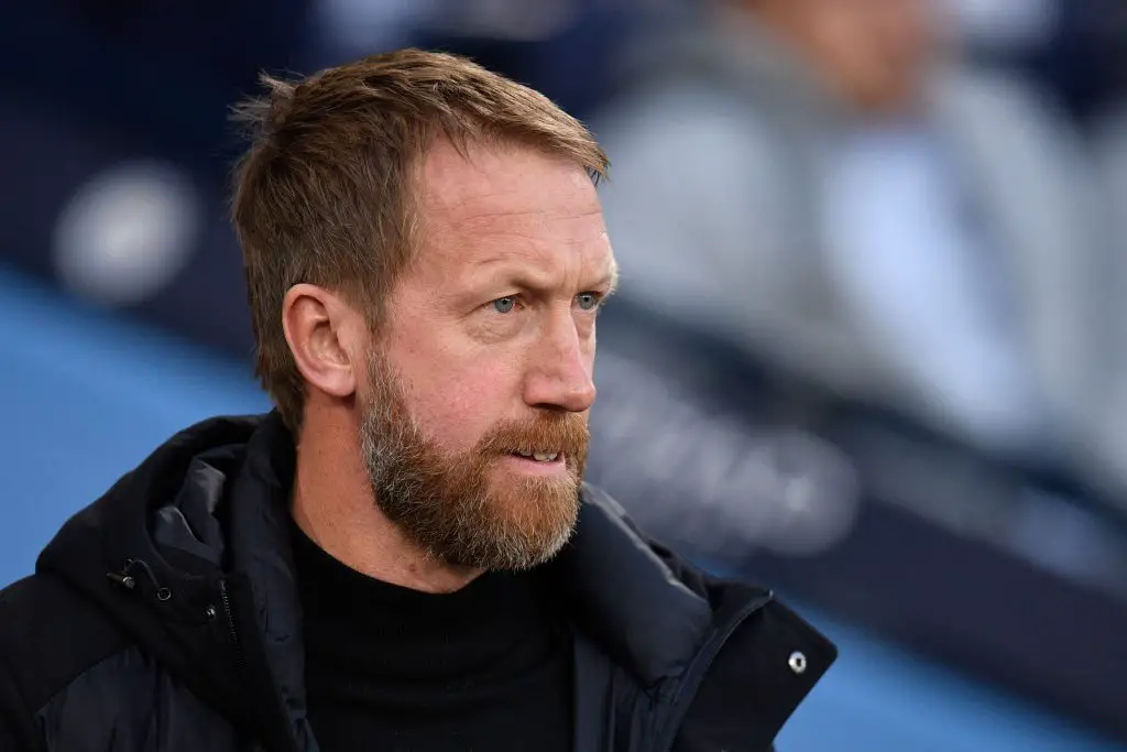 Brighton boss Graham Potter shuts down suggestions that he will replace Antonio Conte at Tottenham Hotspur.