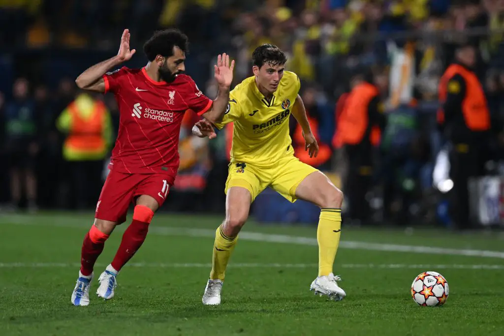 Tottenham Hotspur sent scouts to watch Villarreal star Pau Torres against Liverpool. (Photo by PAUL ELLIS/AFP via Getty Images)