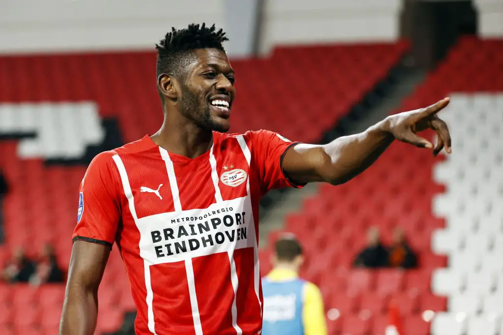 Tottenham Hotspur linked with a potential transfer for PSV Eindhoven midfielder Ibrahim Sangare. (Photo by MAURICE VAN STEEN/ANP/AFP via Getty Images)
